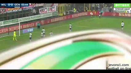 HD 720p: AC Milan 2 - 1 Genoa Full Highlights 14/2/2016