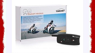 CARCHET Single 500m Kit universal Profesional de auriculares con Bluetooth para casco de motosoporte