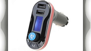 Patuoxun - Transmisor Bluetooth de FM y Música para Coche Aporta Manos Libres y Cargador de