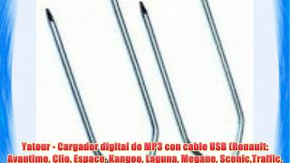 Yatour - Cargador digital de MP3 con cable USB (Renault: Avantime Clio Espace Kangoo Laguna