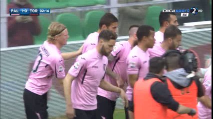 Alberto Gilardino Goal HD - Palermo 1-0 Torino - 14-02-2016