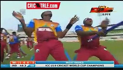 West Indies Team Celebrations After Winning U-19 World Cup