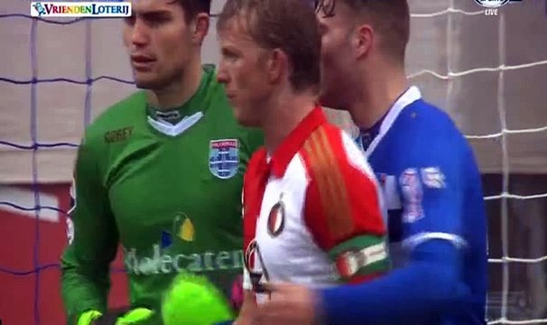 Sven van Beek Goal - Zwolle 1 - 1 Feyenoord - 14-02-2016