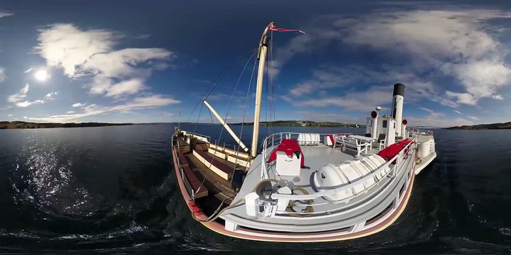 Видео 360° - Прогулка на пароходе