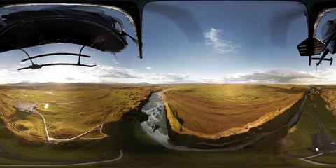 Панорамное видео 360° - Исландия - Обзор с вертолёта