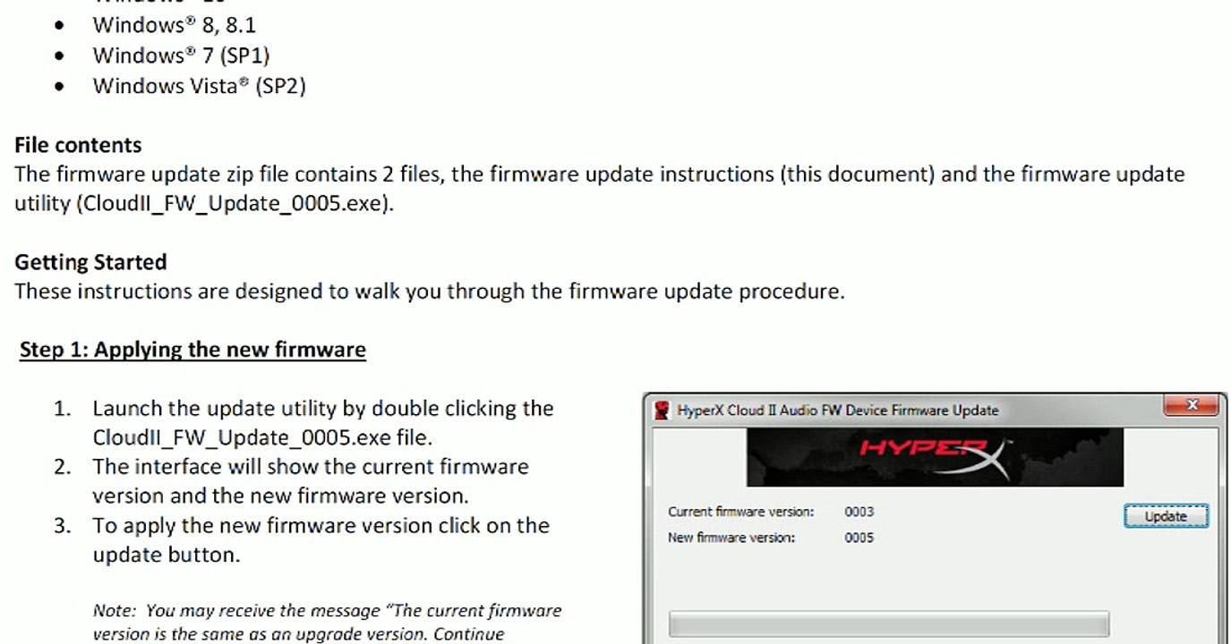 HyperX Cloud II Firmware Update