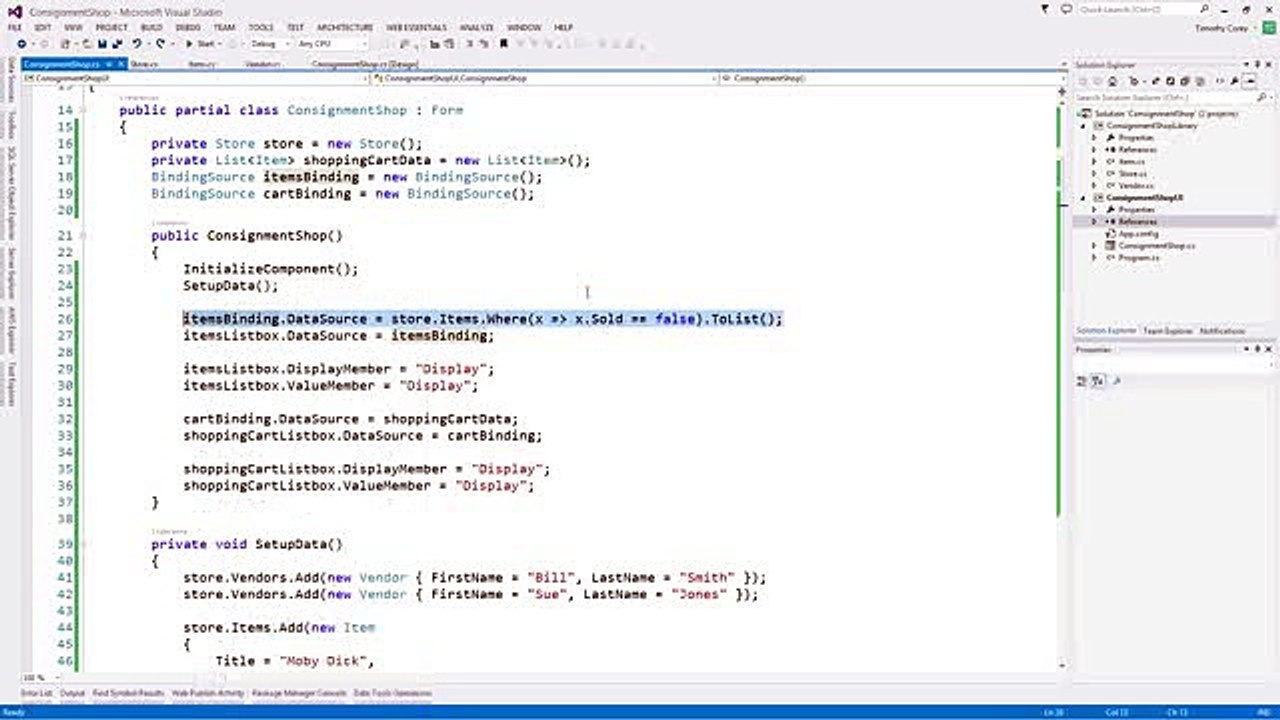 Creating a C# Application_clip19
