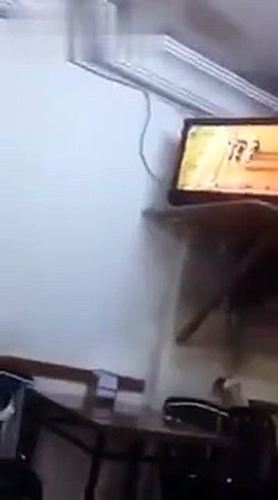 Man watching horce-race losing himself