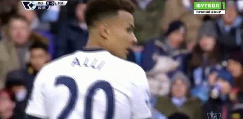Bamidele Alli Free Kick SHOOT | Man City vs Tottenham Hotspur - 14.02.2016 HD