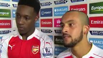 Arsenal 2-1 Leicester City - Danny Welbeck & Theo Walcott Post-Match Interview 14.02.2016