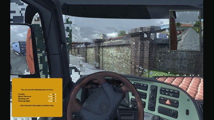 Euro truck simulator in amsterdam! It is very realistic.