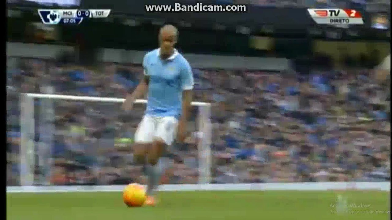 Manchester City 1st BIG CHANCE TO SCORE MANCHESTER CITY 0-0 TOTTENHAM 14-02-2016