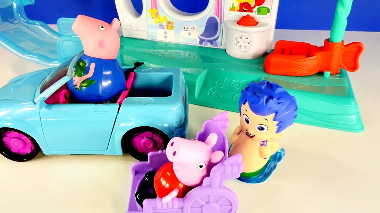 Peppa Pig Doctor Visit at Bubble Guppies Hospital Episode Play Doh Toys Plastilina Juguetes