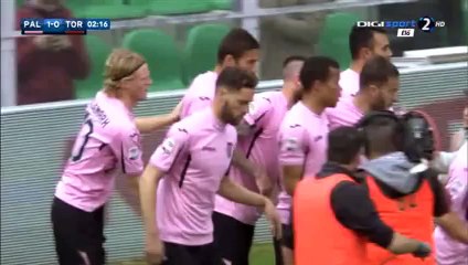 All Goals HD - Palermo 1-3 Torino - 14-02-2016