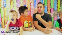 GROSS Baby FOOD Challenge! Cool Surprise Toys   Hulk Candy Kinder Egg Fun w_HobbyGator