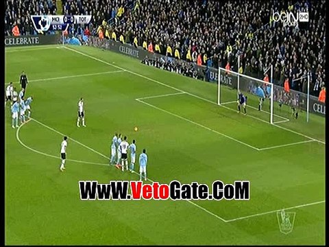 هارى كين يتقدم بالهدف الاول لـ توتنهام امام المان سيتى