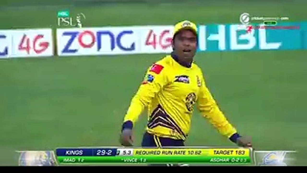 Imad Wasim stupid runout in PSL