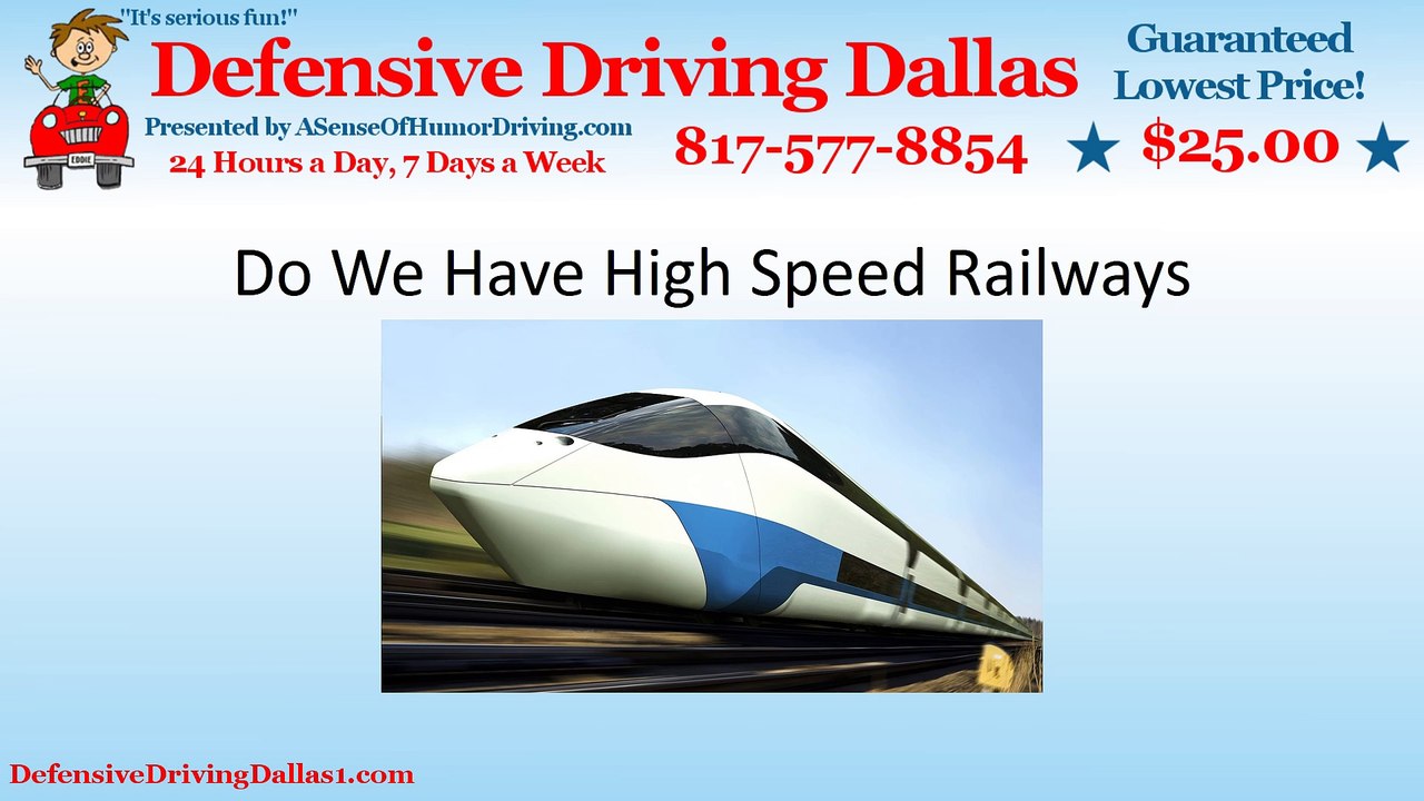 Do We Have High Speed Railways