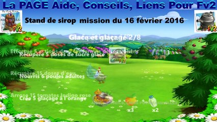 Farmville 2 Stand de Sirop La mission du 16 février 2016 en 8 étapes