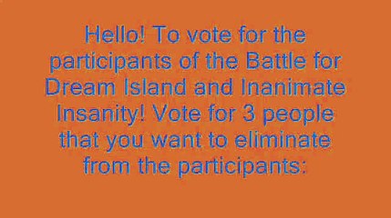 Inanimate Insanity & Battle for Dream Island - Voting Episode 1