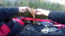 Pike fishing on the ultralight spinning  on small wobbler 2016