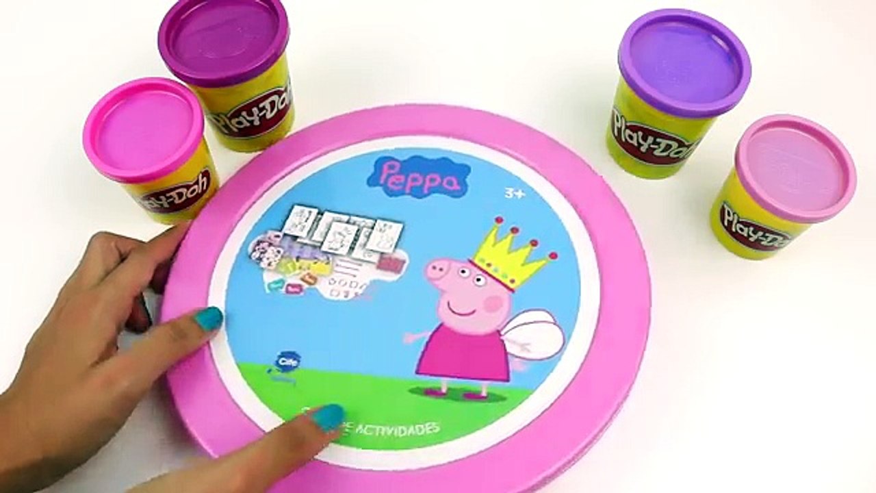 How to make Play Doh Peppa Pig Cake like real food play dough video