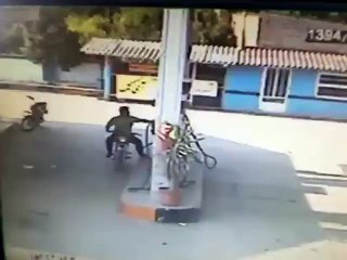 Car explosion in Accident gas station