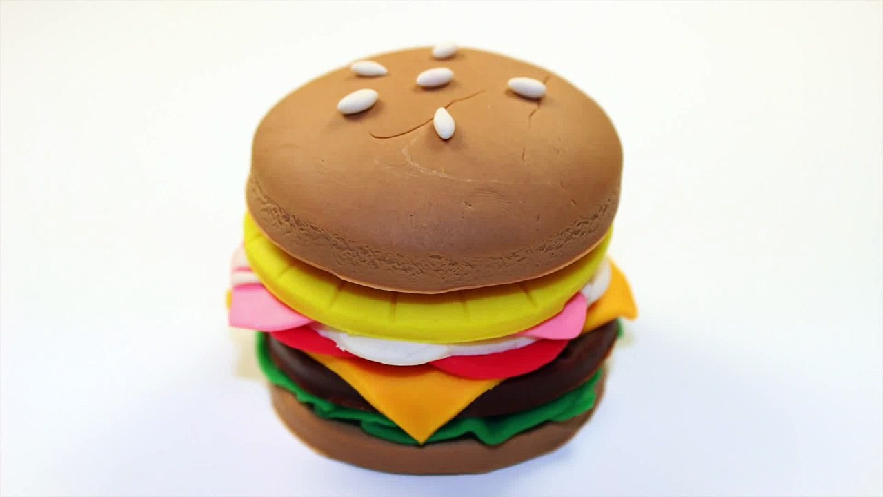 Play Doh Burger Fast Food Hamburger Krabby Patty