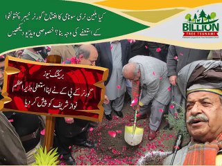 Governer KPK visit billion tree Tusnami Project of kpk