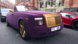 PURPLE VELVET & GOLD Rolls Royce in London!
