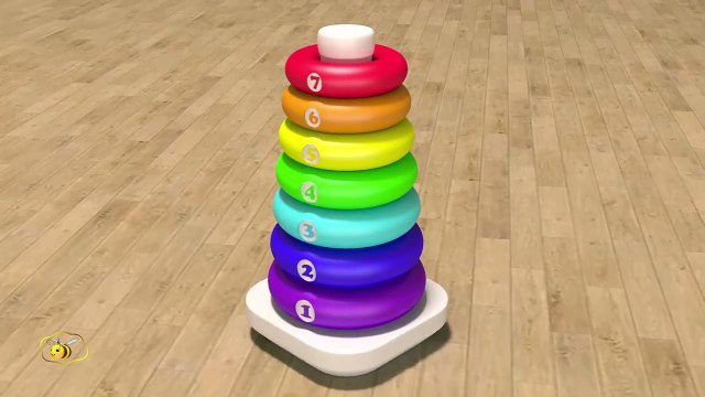 Учим цвета и цифры. Развивающий мультфильм для детей от 12 до 36. Игрушки для малыша - 1. Пирамидка