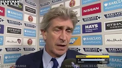 Manuel Pellegrini Post Match Interview - Man City 1-2 Tottenham -
