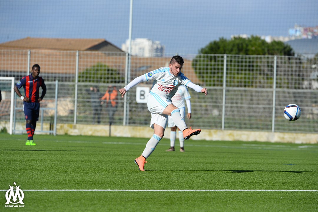 U17 National - OM 6-0 GFC Ajaccio : le but de Mathieu Buech (25e)