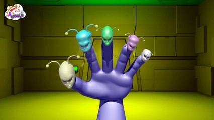 E.T (Extraterrestrial) Finger Family Funny Cartoons for Children | Finger Family Nursery Rhymes 3D