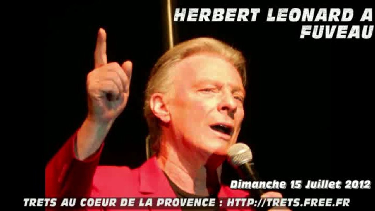Herbert Leonard  à FUVEAU 15Juill2012