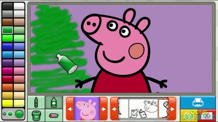 Peppa Pig Christmas Tree Nick Jr. Coloring Book Creative Game for Children