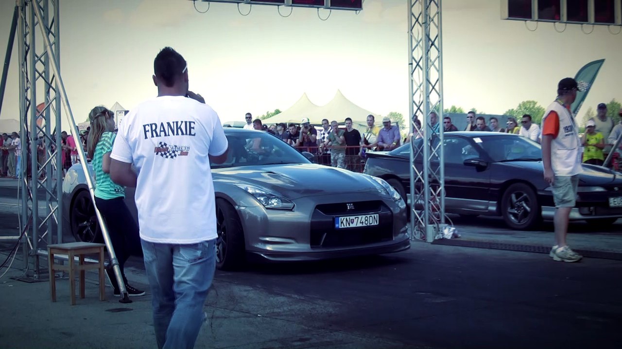 Nissan GT-R Vs. Eagle Talon AWD Turbo Drag Race HD