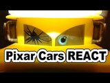 Pixar Cars REACT to The Screaming Banshee with Lightning McQueen Mater Doc and Lizzie in Radiator Sp