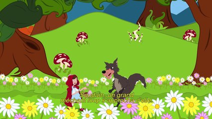 Le petit chaperon rouge  - dessin animé en français - conte pour enfants