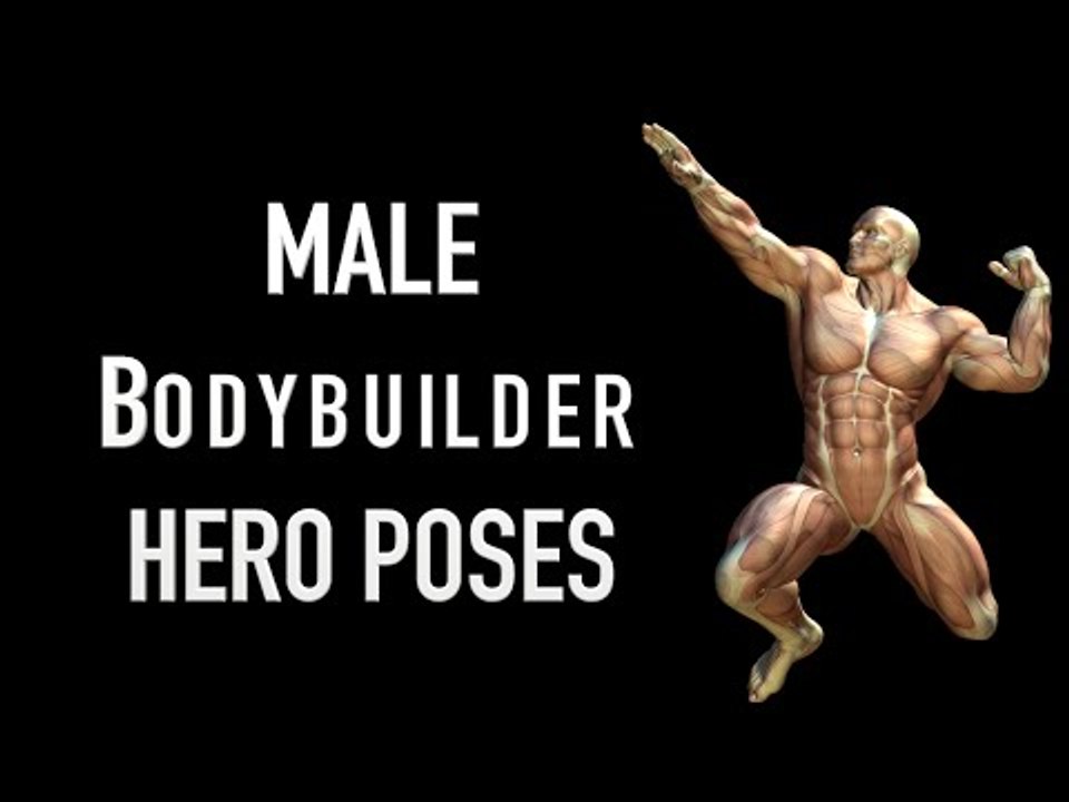 Male Bodybuilder Hero Poses