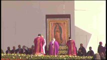 El fervor guadalupano rompe el silencio en la misa del papa en Ecatepec