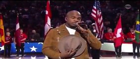 NBA All-Star Game Toronto (2016) NE-YO Sings 'The Star Spangled Banner' [HD]