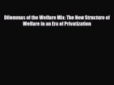 [PDF] Dilemmas of the Welfare Mix: The New Structure of Welfare in an Era of Privatization