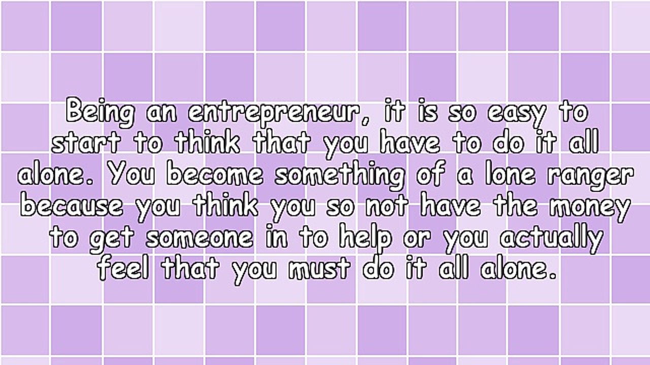 You Cannot Do It All Alone - If You Want to Get Rich, Get Support