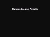 Download Elaine de Kooning: Portraits PDF Online