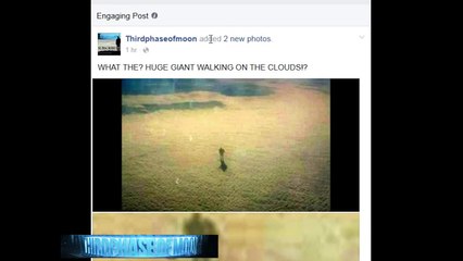 WHAT IS IT?!! GIANT ANNUNAKI WALKING ON CLOUDS!! 30K FEET ABOVE EARTH! 2016