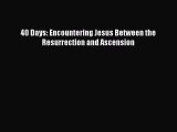 PDF 40 Days: Encountering Jesus Between the Resurrection and Ascension Ebook