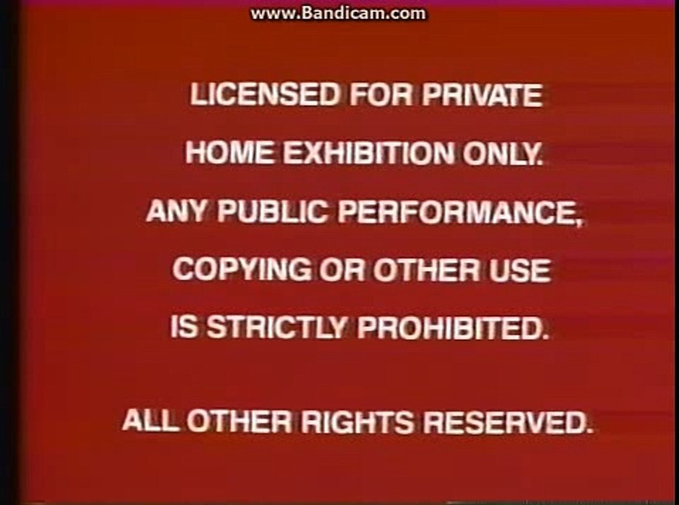 Opening To The Three Caballeros 1987 VHS (Canadian Copy)