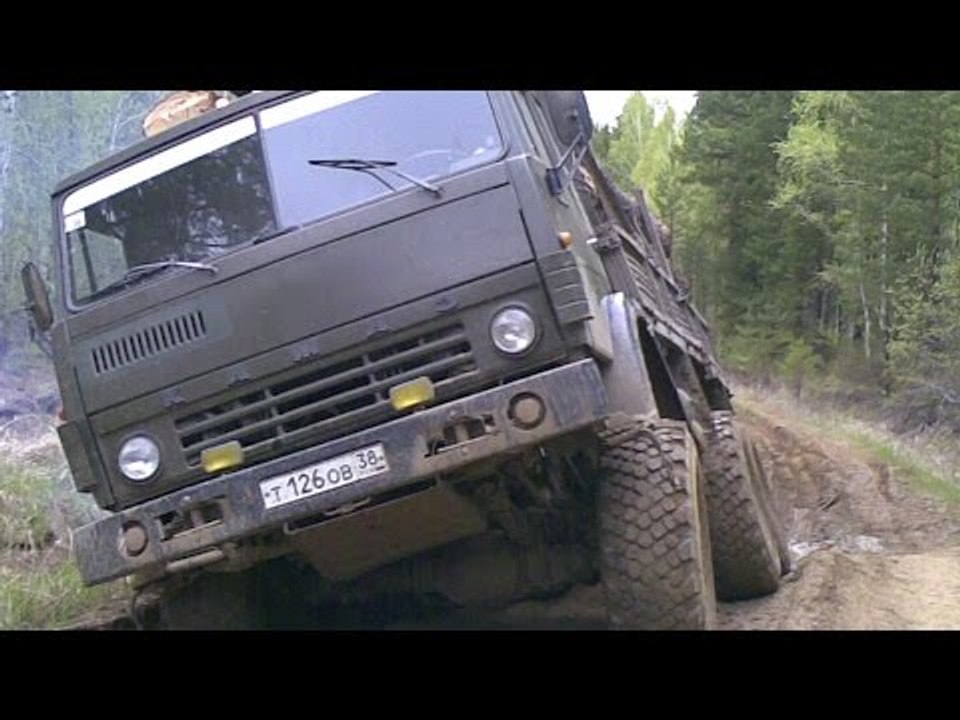 Российские грузовики по бездорожью, Урал, Камаз, Зил-131, настоящие монстры
