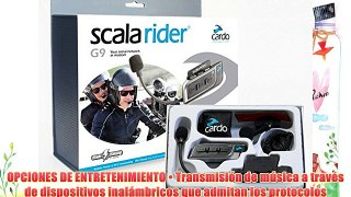 Cardo Scala Rider G9 Solo - Auriculares Bluetooth para moto
